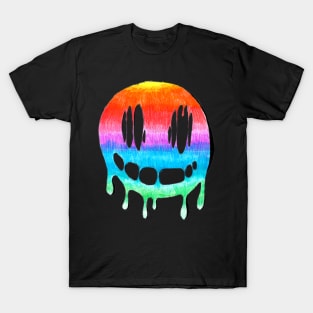 Smiley face metling (rainbow / multicolor) T-Shirt